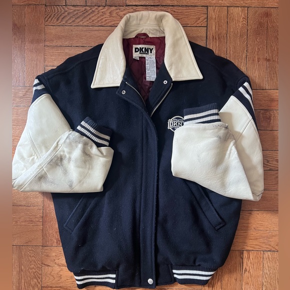 ❌SOLD❌DKNY VTG VINTAGE Bomber Coat Jacket - Picture 3 of 6